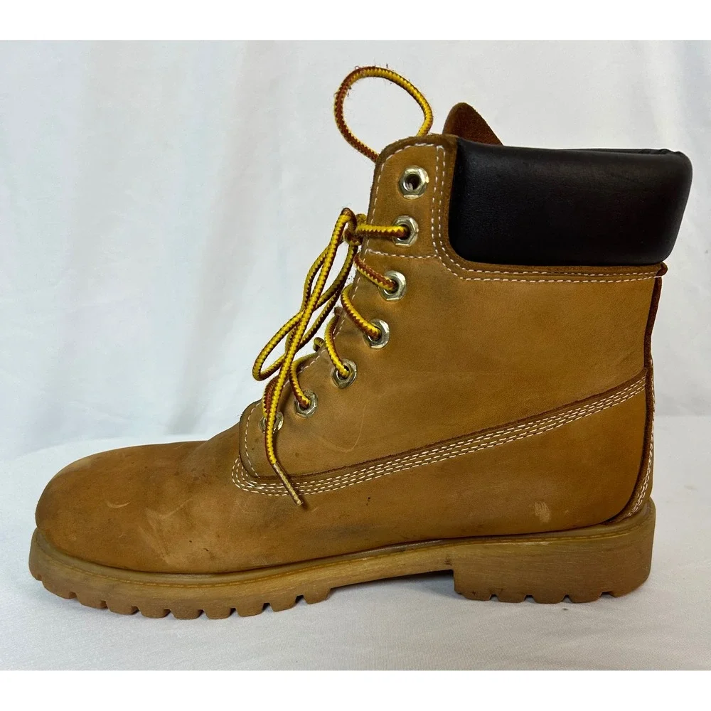 Timberland 6 Inch Premium Waterproof Wheat Nubuck Leather Boots 10667 Mens 10